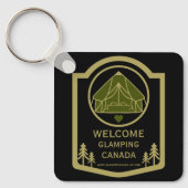Glamping Canadaビジネス キーホルダー (正面)