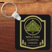 Glamping Canadaビジネス キーホルダー (正面)