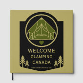 Glamping Canadaビジネス ゲストブック (正面)