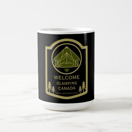Glamping Canadaビジネス コーヒーマグカップ (中央)