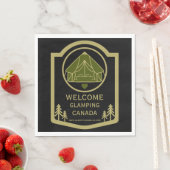 Glamping Canadaビジネス スタンダードランチョンナプキン (インサイチュ)