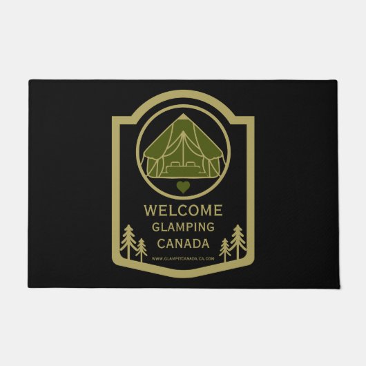 Glamping Canadaビジネス ドアマット (正面)