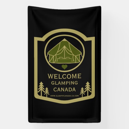 Glamping Canadaビジネス 横断幕 (縦)