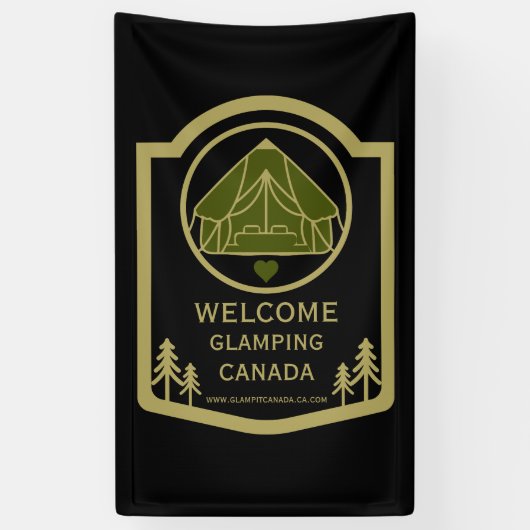 Glamping Canadaビジネス 横断幕 (縦)