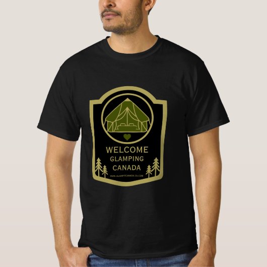 Glamping Canadaビジネス Tシャツ (正面)