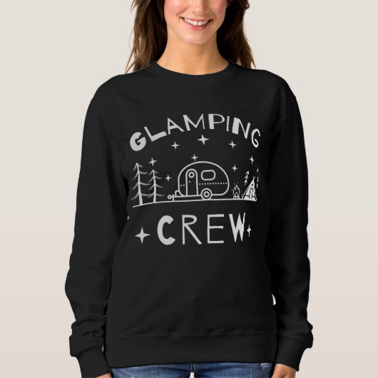 Glamping Crew, Camping RV Gift, Family Camping Tri スウェットシャツ (正面)