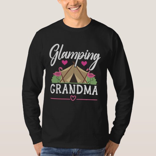 Glamping Grandma Grandmother Granny Grandparents D Tシャツ (正面)