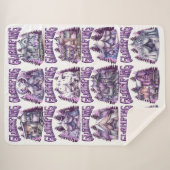 Glamping inスタイル: Luxe Boho RVs & Tentes in Purple シェルパブランケット (正面(横))