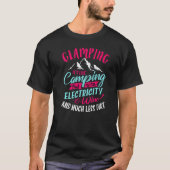 Glamping It's Camping Glamping Tシャツ (正面)