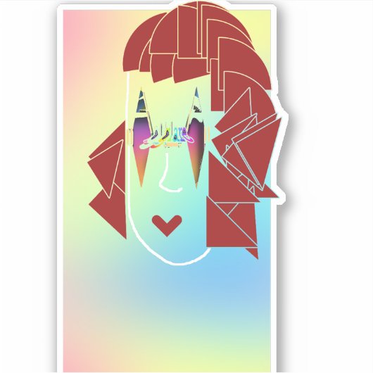 GLAREロゴ シール (正面)