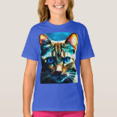Glare of the Night - Kids Basic Cat Tシャツ (正面)