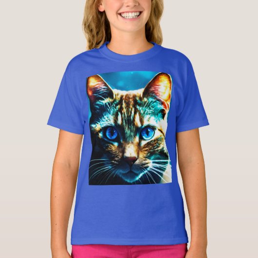 Glare of the Night - Kids Basic Cat Tシャツ (正面)