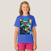 Glare of the Night - Kids Basic Cat Tシャツ (正面フル)
