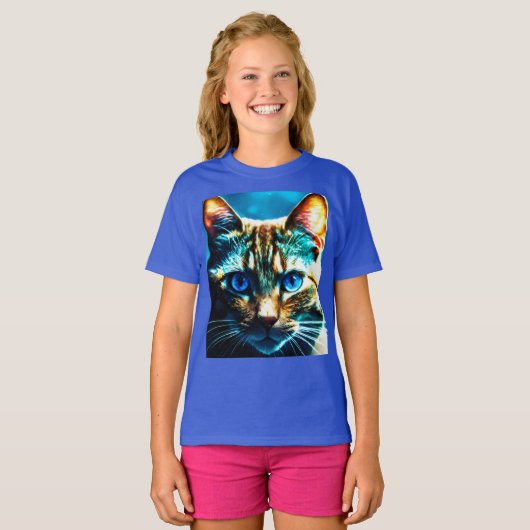 Glare of the Night - Kids Basic Cat Tシャツ (正面フル)