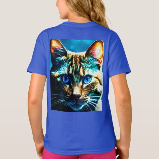 Glare of the Night - Kids Basic Cat Tシャツ (裏面)