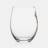 Glas ステムなしワイングラス (右)