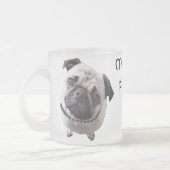 Glas "Mops" フロストグラスマグカップ (左)