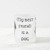 Glas "Mops" フロストグラスマグカップ (中央)