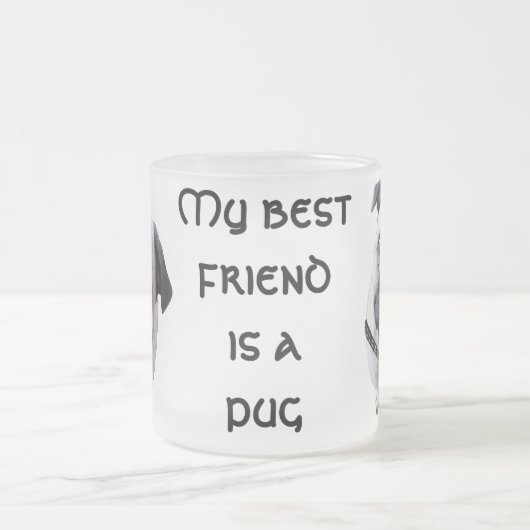 Glas "Mops" フロストグラスマグカップ (中央)