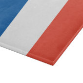 Glas Schneidebrett Frankreich Fahne カッティングボード (角)