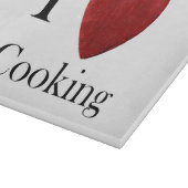 Glas Schneidebrett I Love Cooking カッティングボード (角)
