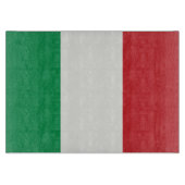 Glas Schneidebrett Italien Fahne カッティングボード (正面)