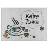 Glas-Schneidebrett Kaffee カッティングボード (正面)