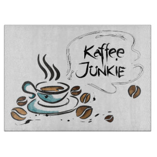 Glas-Schneidebrett Kaffee カッティングボード