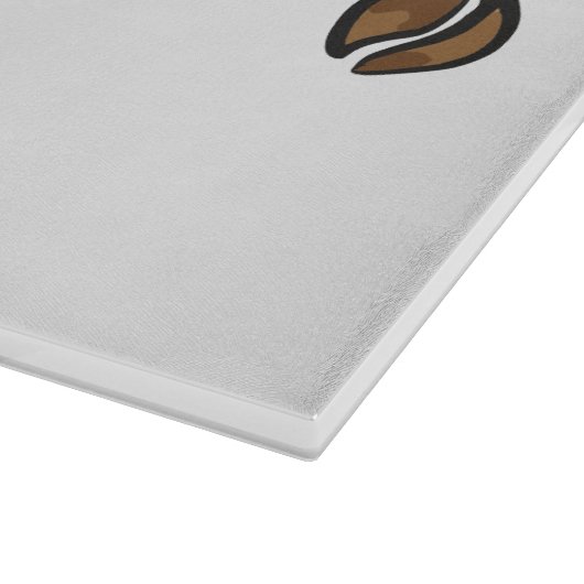 Glas-Schneidebrett Kaffee カッティングボード (角)