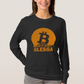 Glasgow Bitcoin Maximalist  Bitcoin Glasgow Skylin Tシャツ (正面)