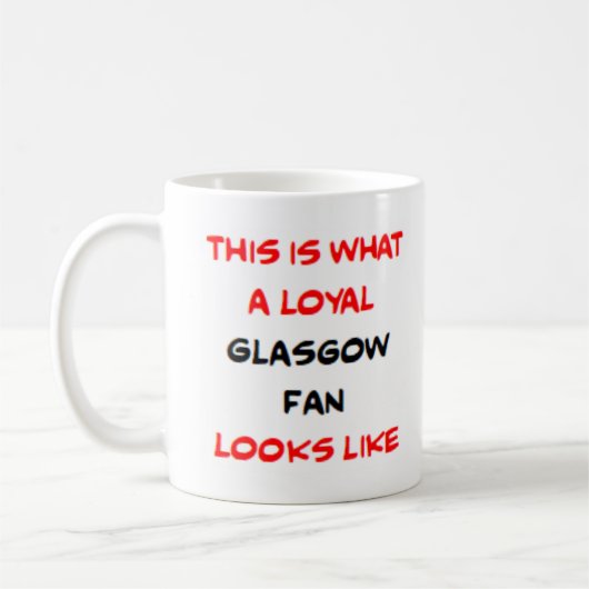 glasgow fan, loyal コーヒーマグカップ (左)