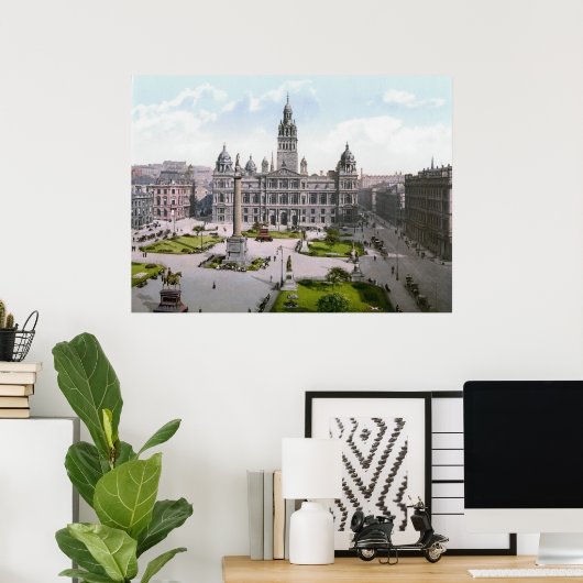 Glasgow George Square ポスター (ホームオフィス)