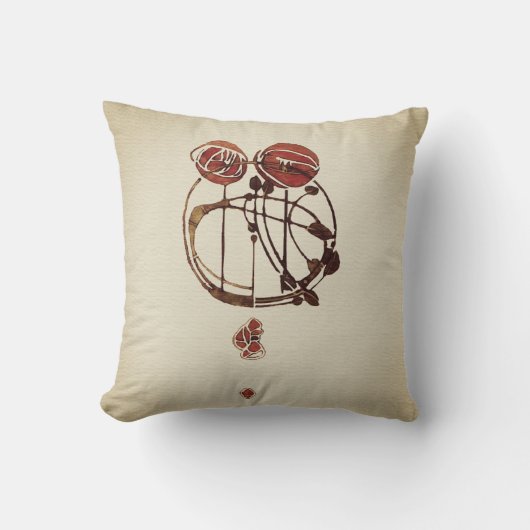 Glasgow Rose クッション (正面)