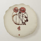 Glasgow Rose ラウンドクッション (裏面)