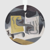 GlassおよびNewspaper 1917年(合板の油) オーナメント (裏面)