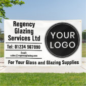 Glass and Glazing Banner with Your Logo 横断幕 (外側)