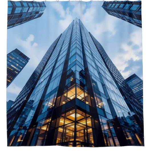 Glass Ascension -  シャワーカーテン (正面)