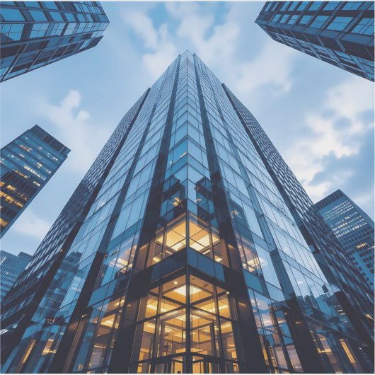 Glass Ascension - Square Vinyl シール (正面)