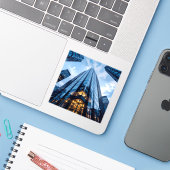 Glass Ascension - Square Vinyl シール (ノートパソコンとiPhone)