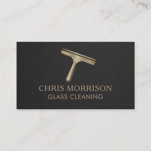 Glass Cleaning Business Card 名刺 (正面)