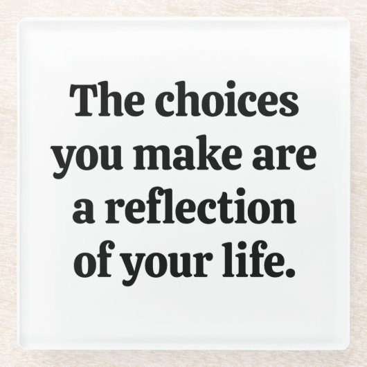 Glass Coasterを選択する ガラスコースター (正面)