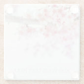 GLASS COASTER :さくらんぼ花 ガラスコースター (裏面)