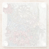 GLASS COASTER :ウィリアム・モリス・ハニーサックル+チューリップ ガラスコースター (裏面)