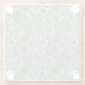 GLASS COASTER :ウィリアム・モリス：マリゴールズ ガラスコースター (裏面)