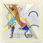 Glass COASTER - Abstract by Wassily Kandinsky ガラスコースター (正面)
