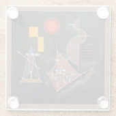 Glass COASTER - Abstract - Wassily Kandinsky ガラスコースター (裏面)