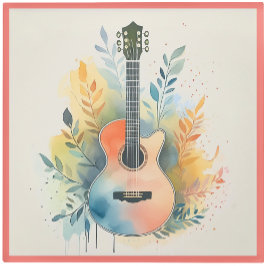 Glass COASTER - Acoustic Guitar on a Coaster ガラスコースター