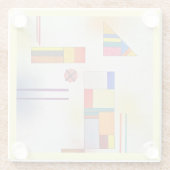 Glass COASTER - An Abstract by Wassily Kandinsky ガラスコースター (裏面)