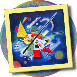 Glass COASTER - "Blue Painting" (1924) - Kandinsky ガラスコースター