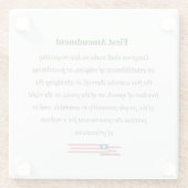 Glass Coaster First Modification USA ガラスコースター (裏面)